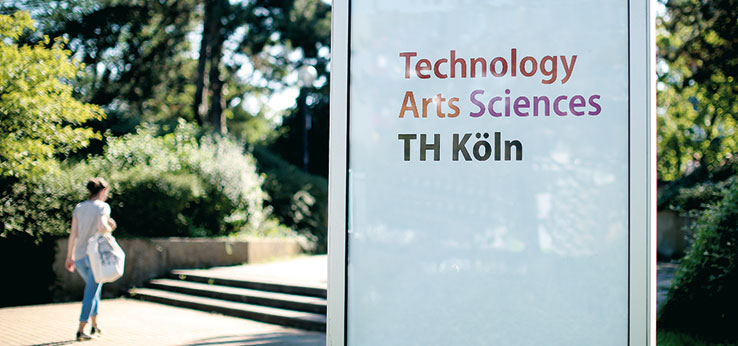 Schild Technology Arts Sciences am Campus Deutz (Image: Thilo Schmülgen / TH Köln)